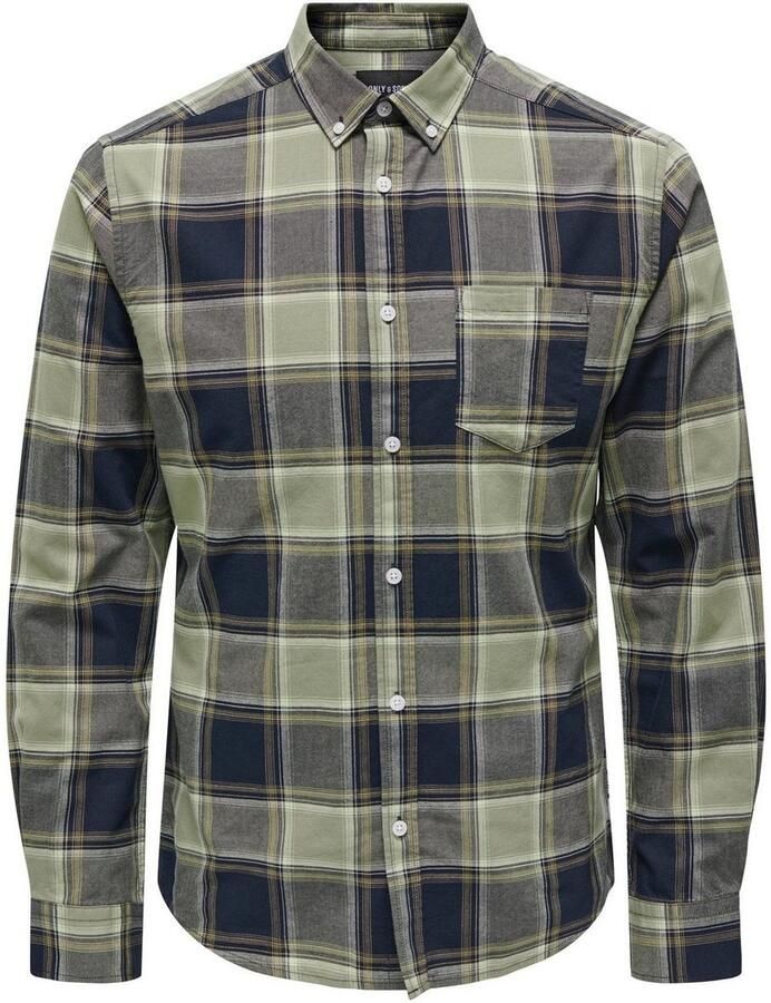ONLY & SONS Geruit overhemd ONSALVARO LS OXFORD CHECK SHIRT 5979