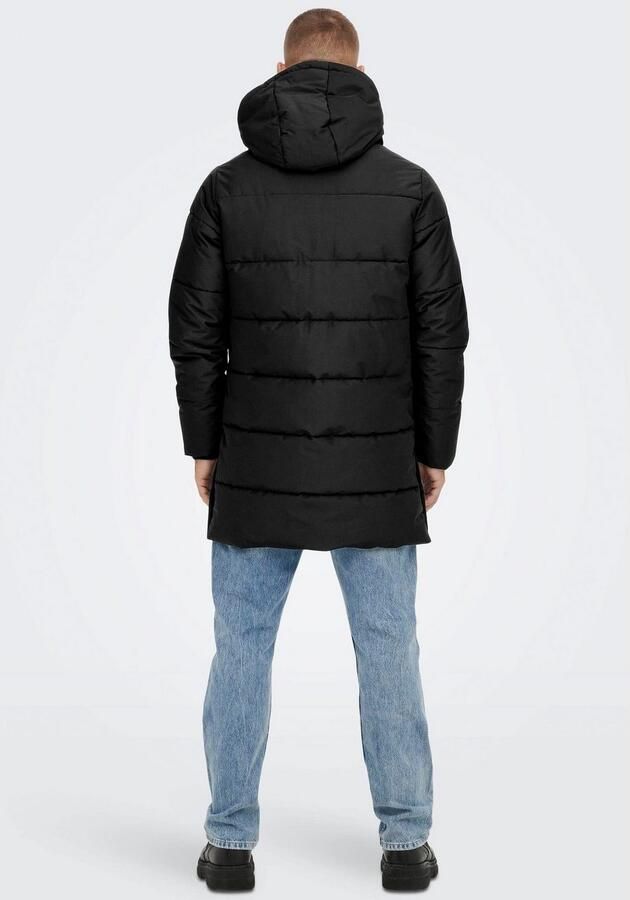 ONLY & SONS Gewatteerde jas ONSCARL LIFE LONG QUILTED COAT NOOS OTW - Foto 3