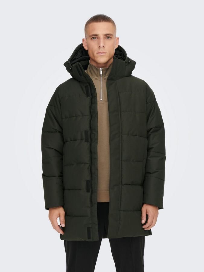 ONLY & SONS Gewatteerde jas ONSCARL LIFE LONG QUILTED COAT NOOS OTW - Foto 2