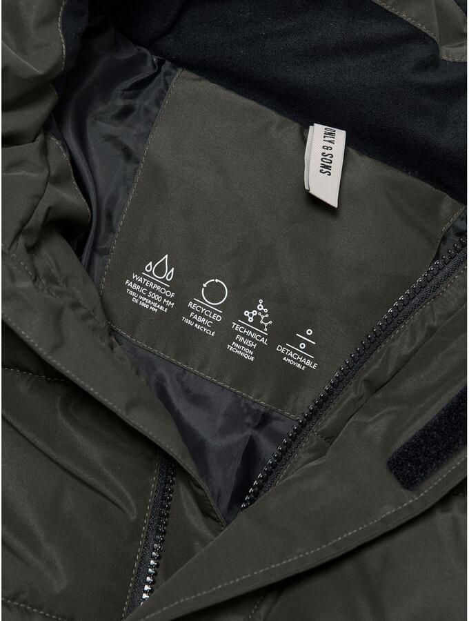 ONLY & SONS Gewatteerde jas ONSCARL LIFE LONG QUILTED COAT NOOS OTW