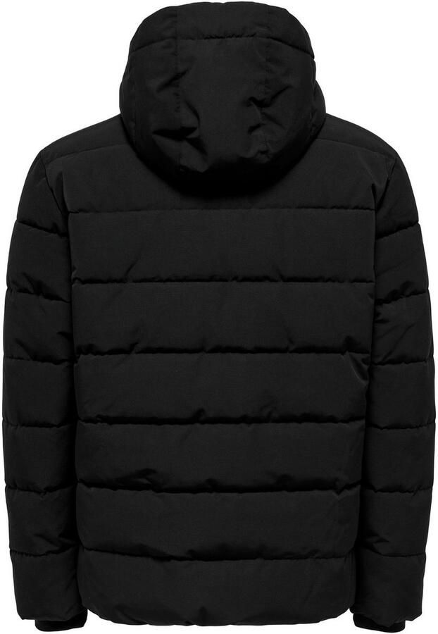 Only & Sons Stijlvolle en warme gewatteerde jas Black Heren - Foto 7