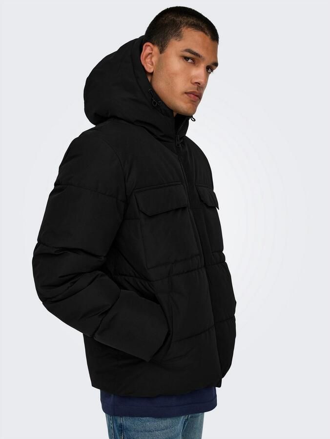 ONLY & SONS Gewatteerde jas ONSELIJAH PCKT. HOOD JACKET OTW NOOS - Foto 8