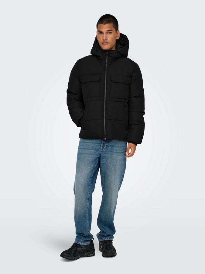 ONLY & SONS Gewatteerde jas ONSELIJAH PCKT. HOOD JACKET OTW NOOS - Foto 5