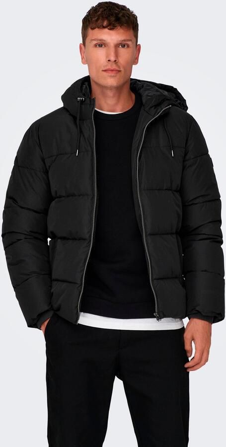 ONLY & SONS Gewatteerde jas ONSMARLON LIFE HOOD PUFFER JACKET OTW VD - Foto 6