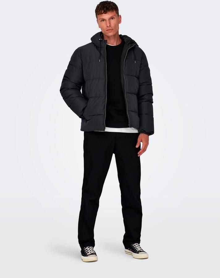 ONLY & SONS Gewatteerde jas ONSMARLON LIFE HOOD PUFFER JACKET OTW VD