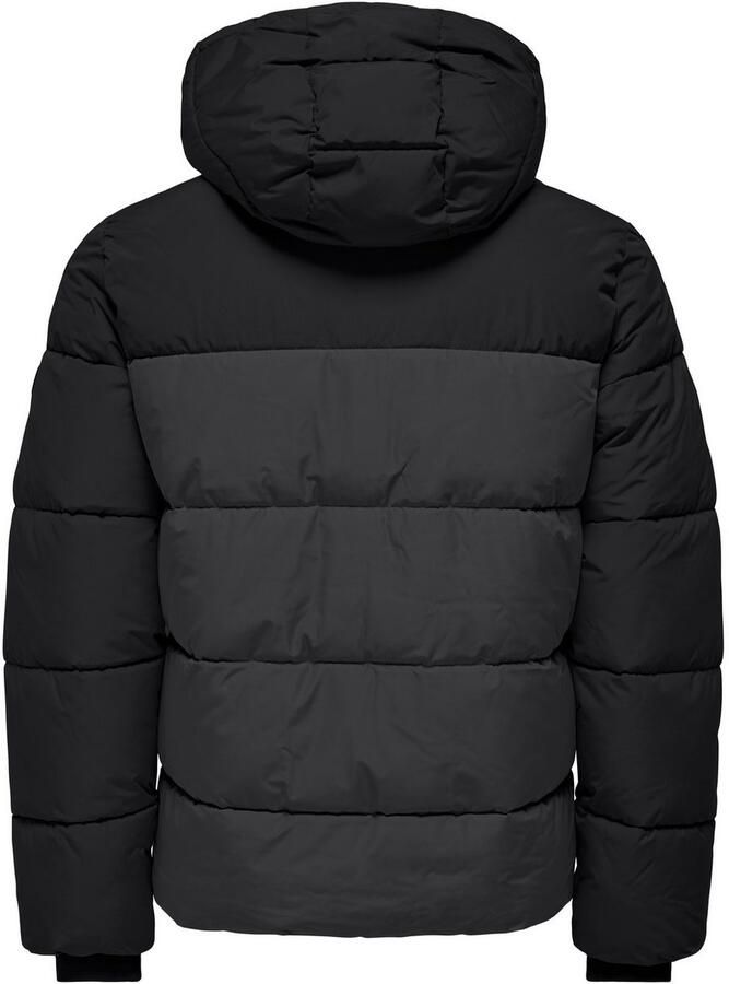 ONLY & SONS Gewatteerde jas ONSMARLON LIFE HOOD PUFFER JACKET OTW VD - Foto 3