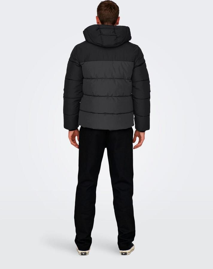 ONLY & SONS Gewatteerde jas ONSMARLON LIFE HOOD PUFFER JACKET OTW VD - Foto 2
