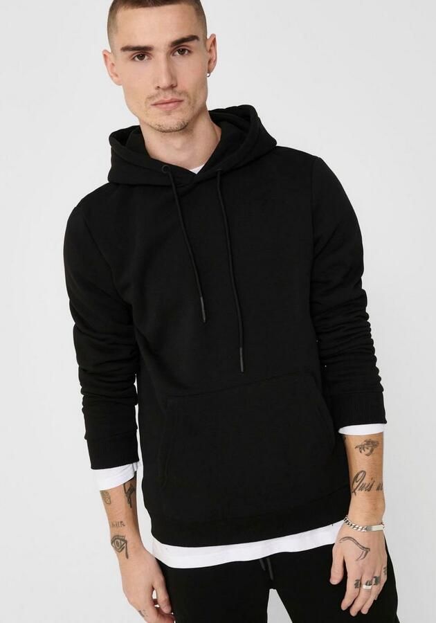 Only & Sons Hoodie met licht verbrede schouders model 'CERES LIFE' - Foto 4