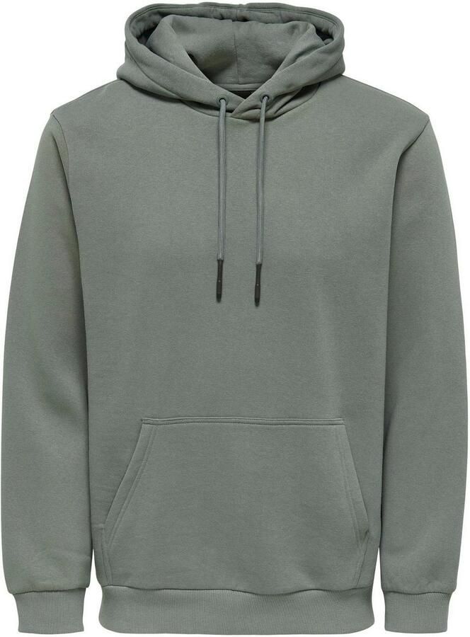 Only & Sons Comfortabele hoodie met verstelbare capuchon Green Heren - Foto 5