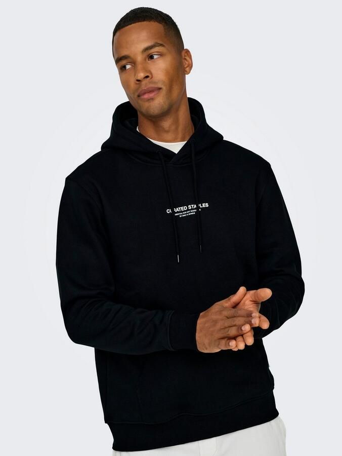 Only & Sons Samengestelde Hoodie Zwart Black Heren - Foto 2