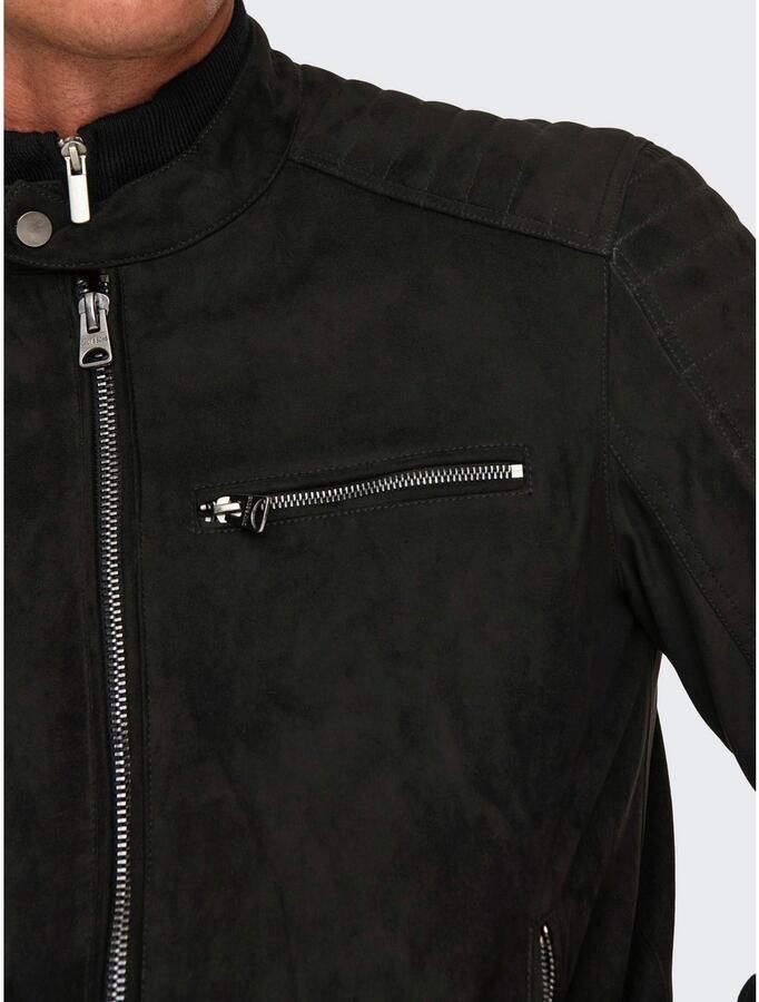 Only & Sons Blazer Only & Sons ONSGUS FAUX SUEDE RACER JACKET OTW NOO 22029650 - Foto 2