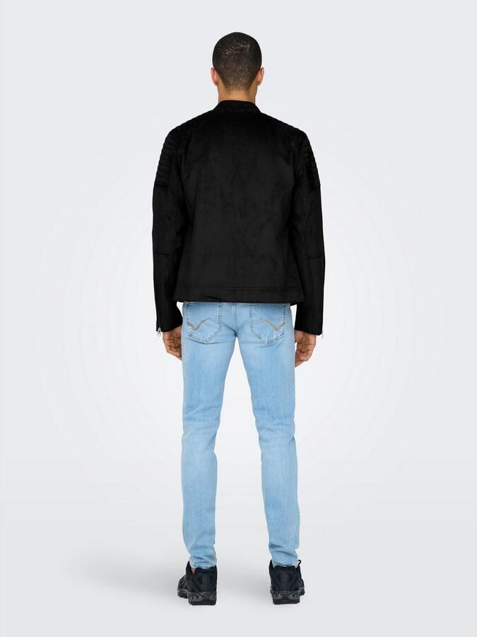 Only & Sons Blazer Only & Sons ONSGUS FAUX SUEDE RACER JACKET OTW NOO 22029650 - Foto 5