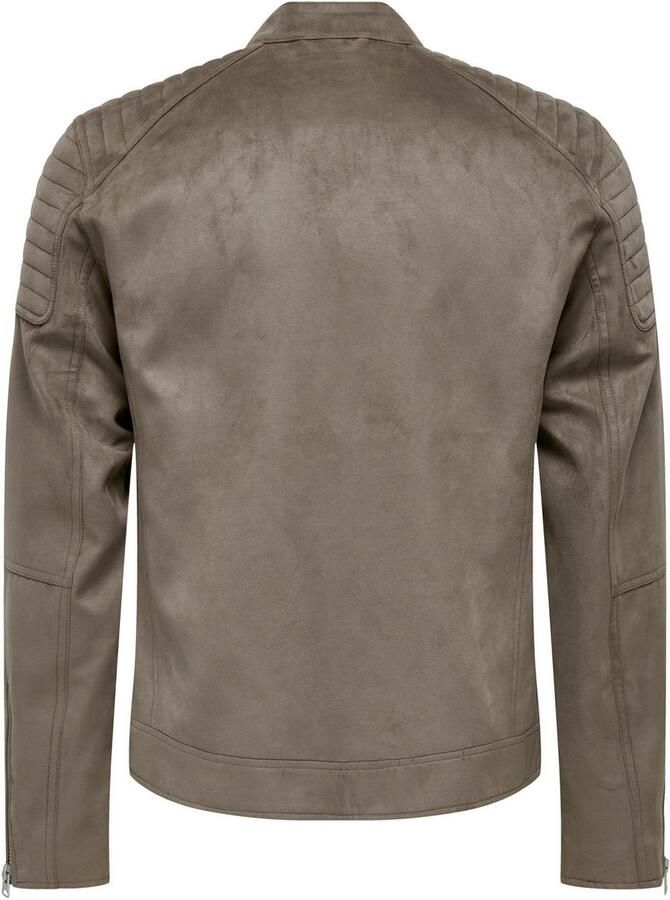 ONLY & SONS Imitatieleren jack ONSGUS FAUX SUEDE RACER JACKET OTW NOOS - Foto 4