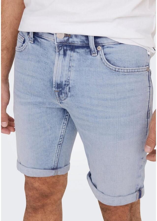 ONLY & SONS Jeansshort ONSPLY LIGHT BLUE 5189 SHORTS DNM NOOS - Foto 5