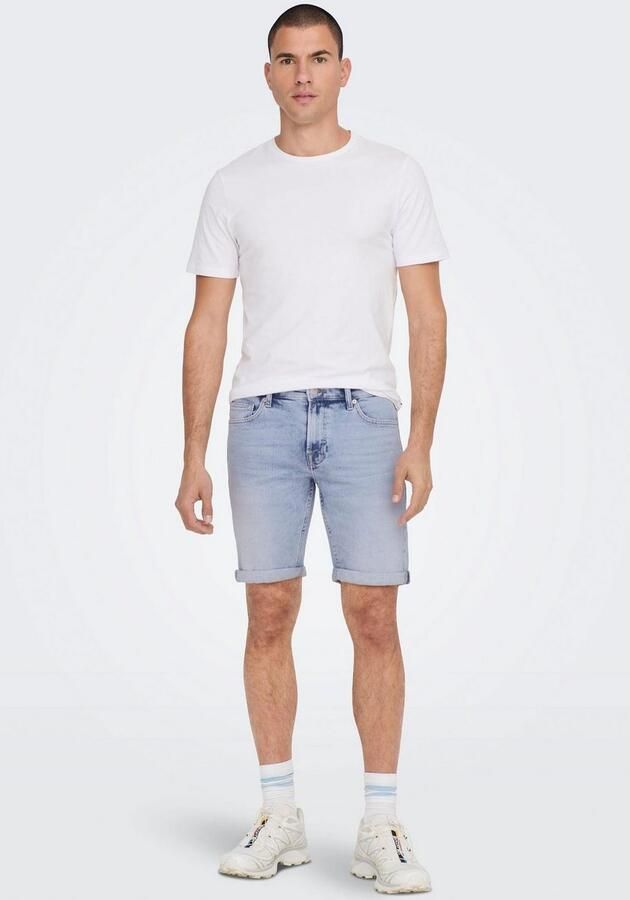 ONLY & SONS Jeansshort ONSPLY LIGHT BLUE 5189 SHORTS DNM NOOS - Foto 7