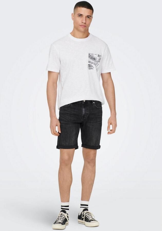 ONLY & SONS Jeansshort ONSPLY LIGHT BLUE 5189 SHORTS DNM NOOS - Foto 4