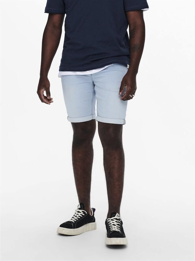 ONLY & SONS Jeansshort ONSPLY LIGHT BLUE 5189 SHORTS DNM NOOS - Foto 7