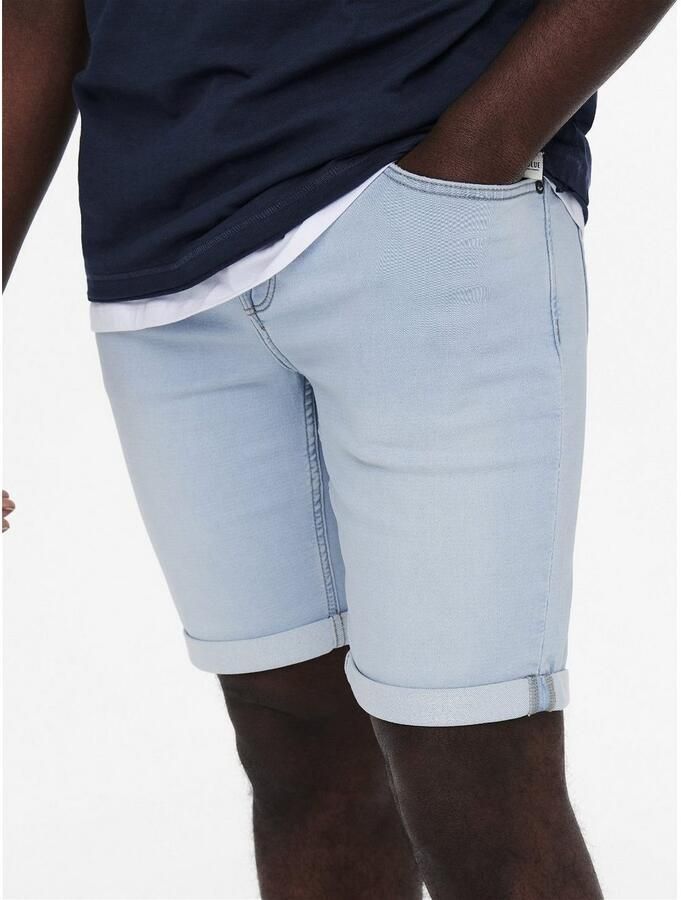 ONLY & SONS Jeansshort ONSPLY LIGHT BLUE 5189 SHORTS DNM NOOS - Foto 4