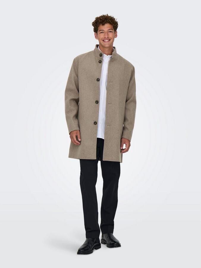 ONLY & SONS Korte jas ONSCHARLES WOOL COAT OTW - Foto 3