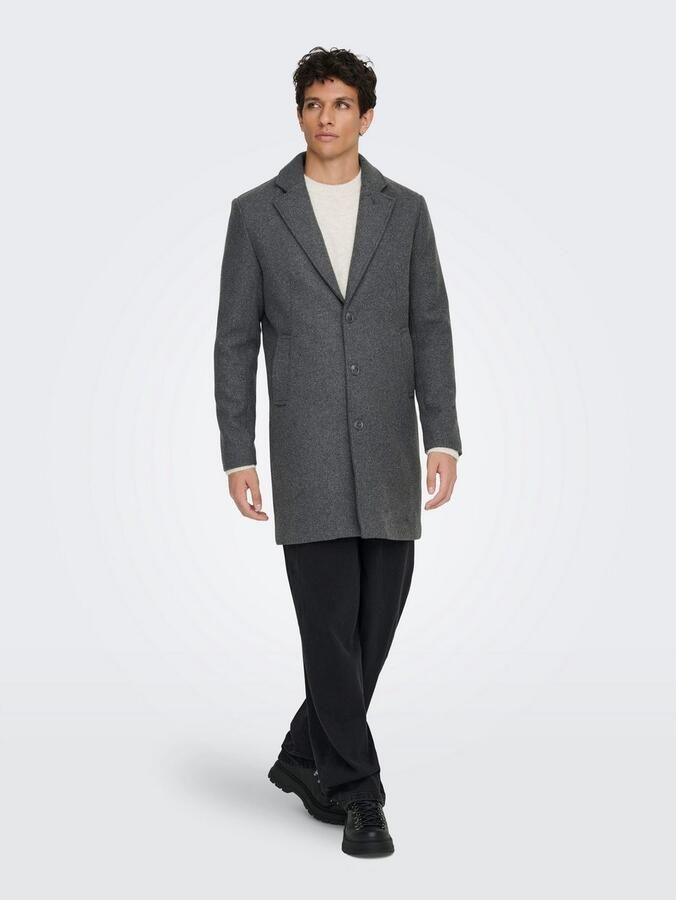ONLY & SONS Lange jas ONSMATTHEW WOOL COAT OTW NOOS - Foto 3