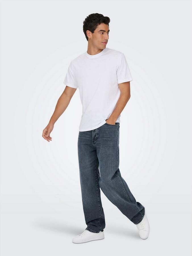 ONLY & SONS Loose fit jeans ONSFADE LOOSE WB 6778 A14 DNM NOOS - Foto 3