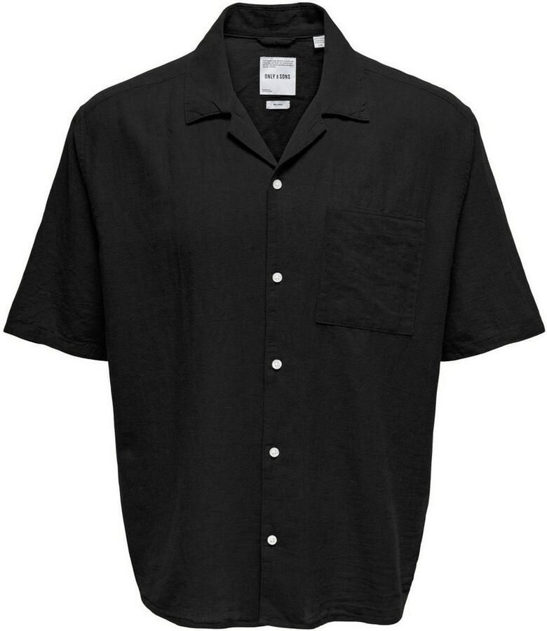 ONLY & SONS Overhemd met korte mouwen ONSCAIDEN LIFE RELAX SS RESORT 1PKT SHIR
