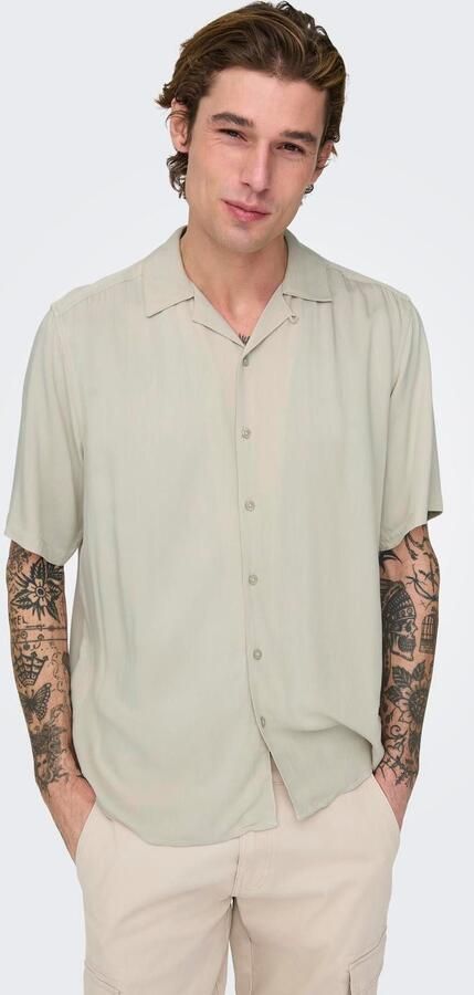 ONLY & SONS Overhemd met korte mouwen ONSDASH LIFE REG VISC RES SS SHIRT - Foto 9