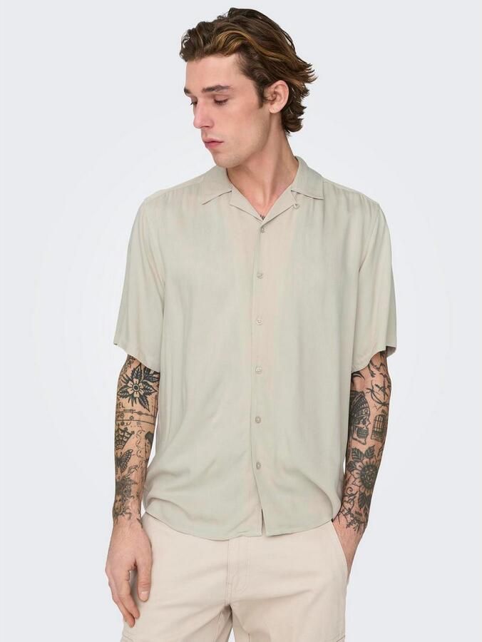 ONLY & SONS Overhemd met korte mouwen ONSDASH LIFE REG VISC RES SS SHIRT - Foto 5