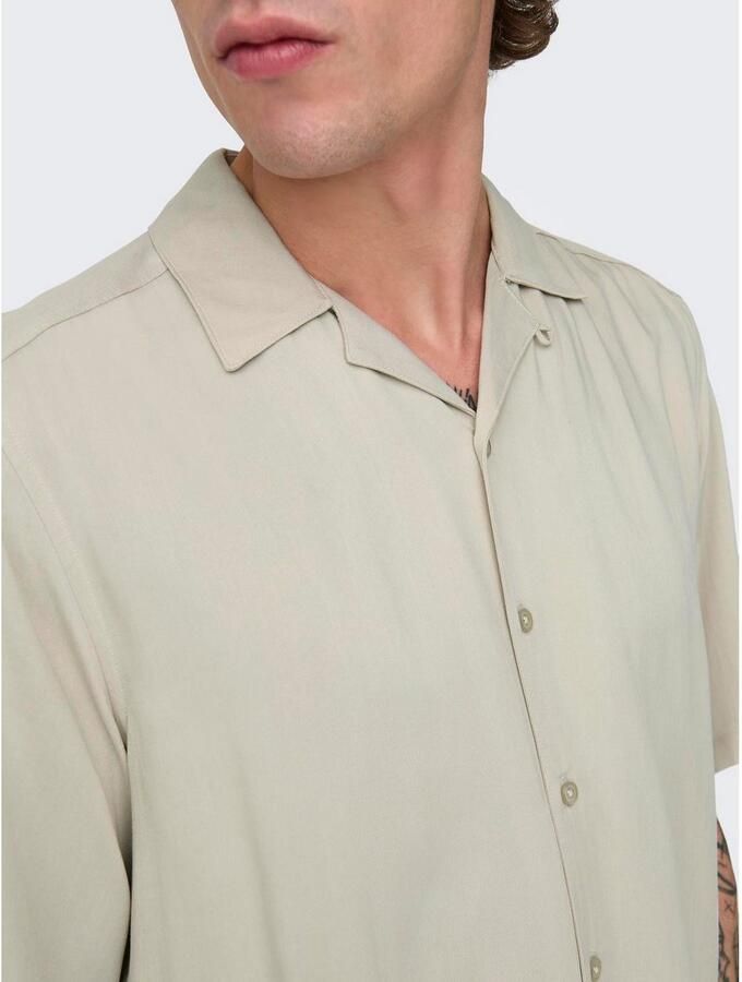 ONLY & SONS Overhemd met korte mouwen ONSDASH LIFE REG VISC RES SS SHIRT - Foto 4