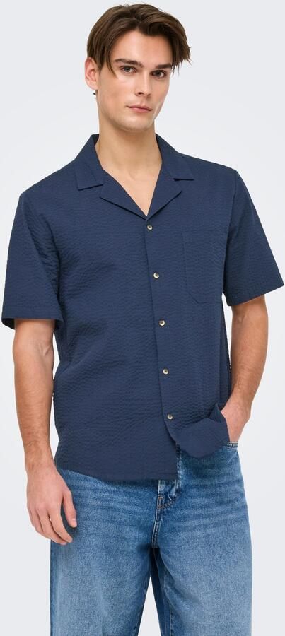 ONLY & SONS Overhemd met korte mouwen ONSEYE RESORT SEERS 0009 SHIRT NOOS - Foto 7