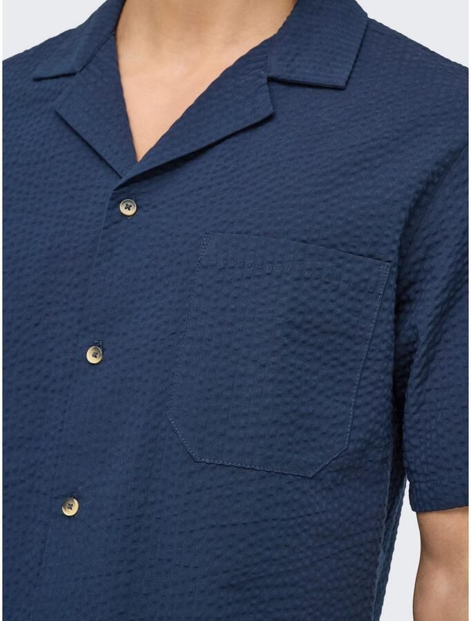 ONLY & SONS Overhemd met korte mouwen ONSEYE RESORT SEERS 0009 SHIRT NOOS - Foto 3