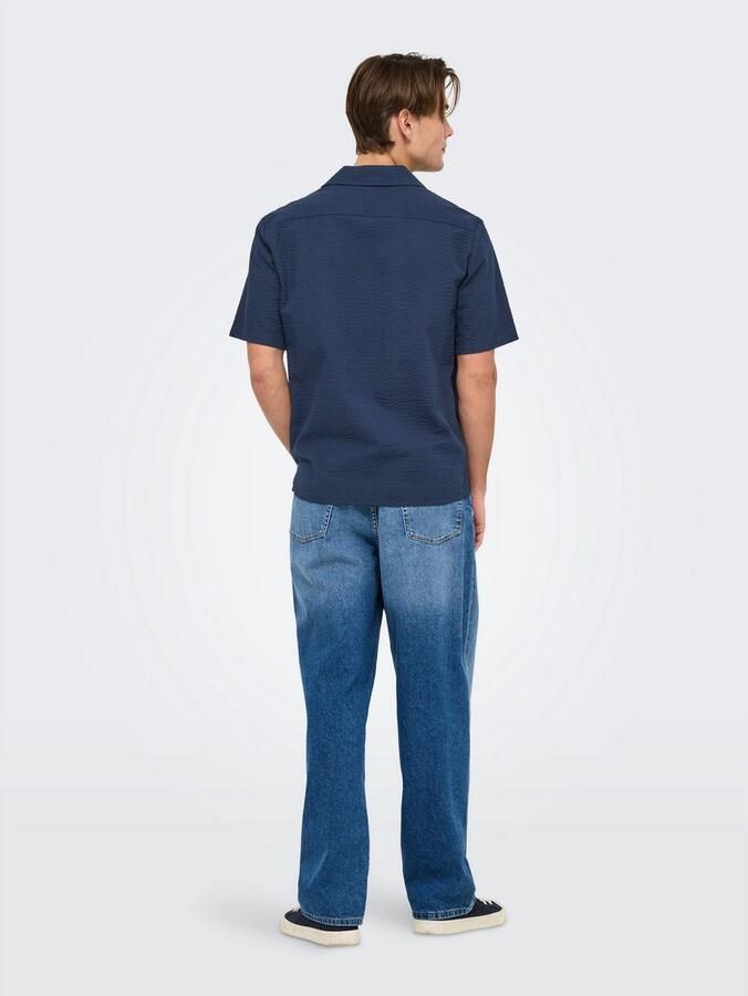 ONLY & SONS Overhemd met korte mouwen ONSEYE RESORT SEERS 0009 SHIRT NOOS - Foto 5