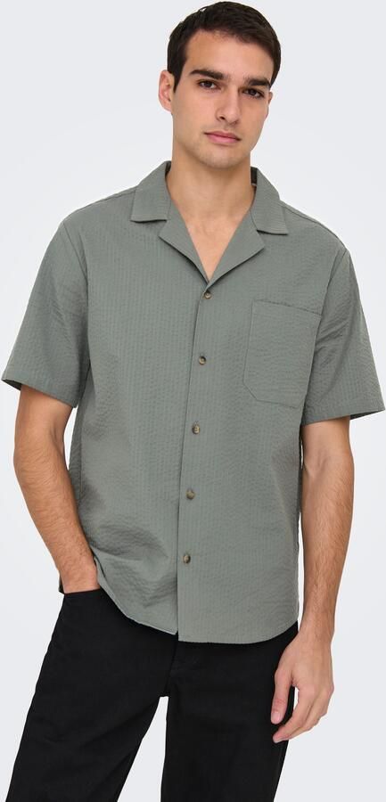 ONLY & SONS Overhemd met korte mouwen ONSEYE RESORT SEERS 0009 SHIRT NOOS - Foto 6