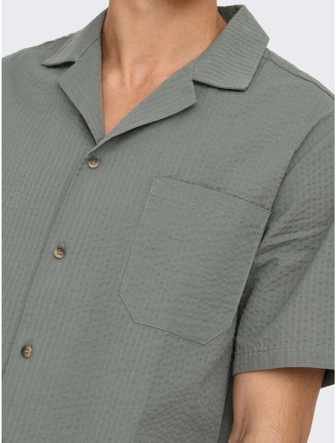 ONLY & SONS Overhemd met korte mouwen ONSEYE RESORT SEERS 0009 SHIRT NOOS - Foto 2