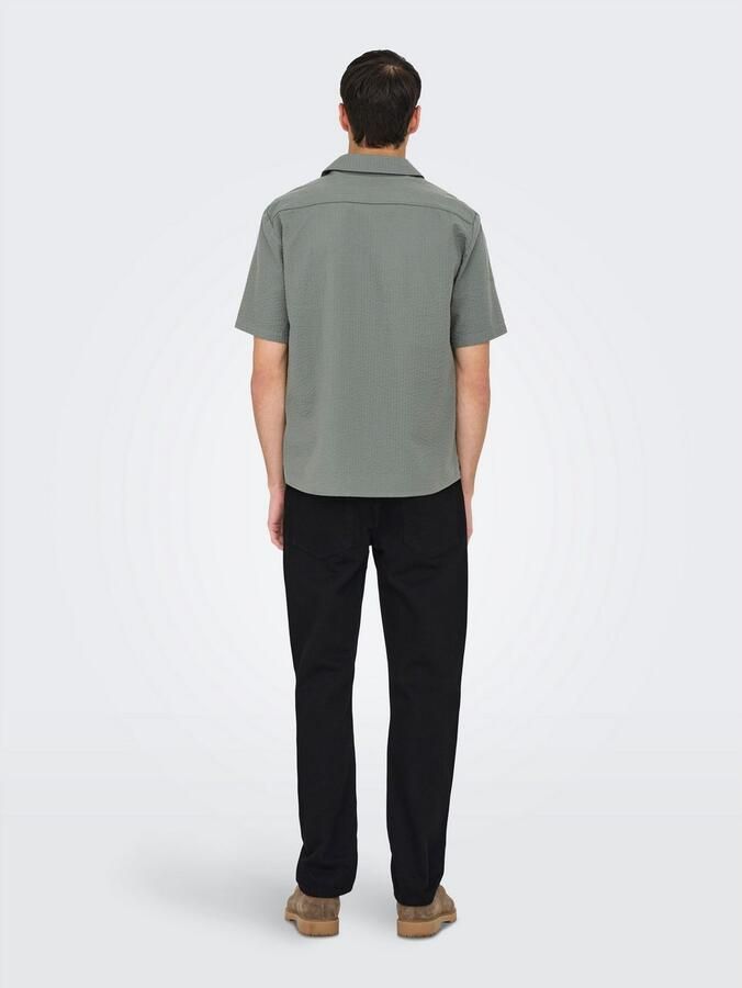 ONLY & SONS Overhemd met korte mouwen ONSEYE RESORT SEERS 0009 SHIRT NOOS - Foto 5