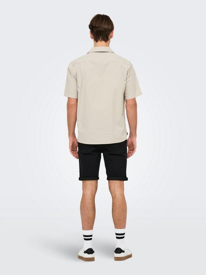 ONLY & SONS Overhemd met korte mouwen ONSEYE RESORT SEERS 0009 SHIRT NOOS - Foto 3