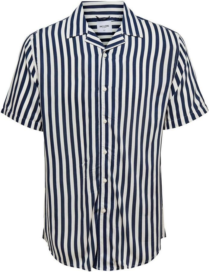 Only & Sons Vrijetijdsoverhemd van viscose met reverskraag model 'WAYNE' - Foto 2