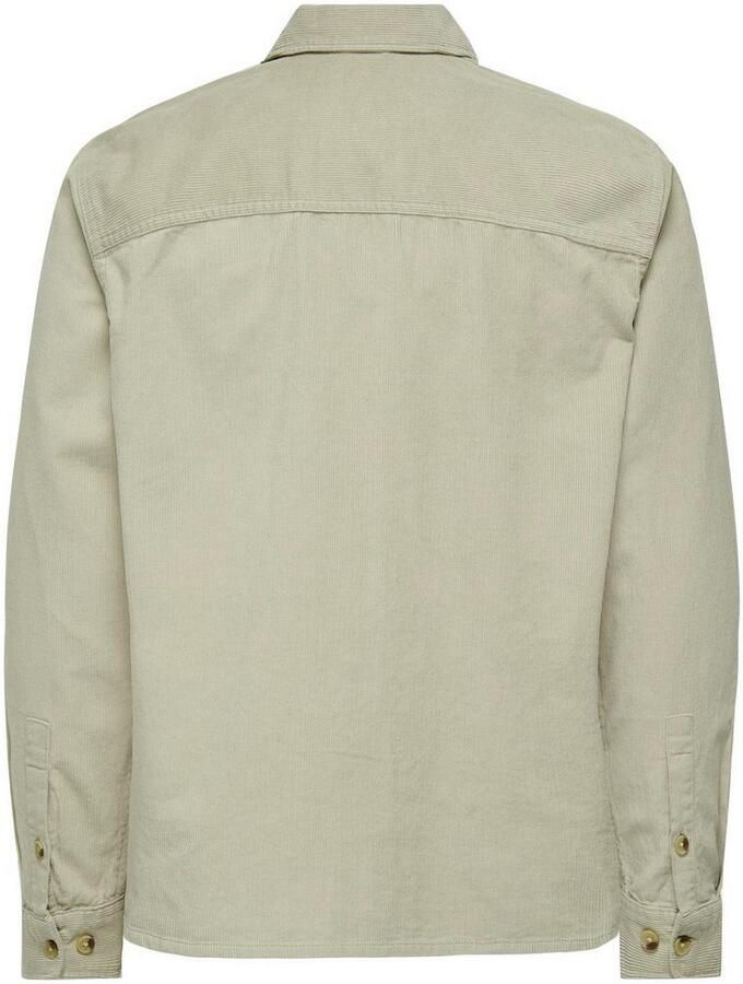 ONLY & SONS Overhemd met lange mouwen ONSALP 14W RLX 2PKT WASHD CORD LS ZIP