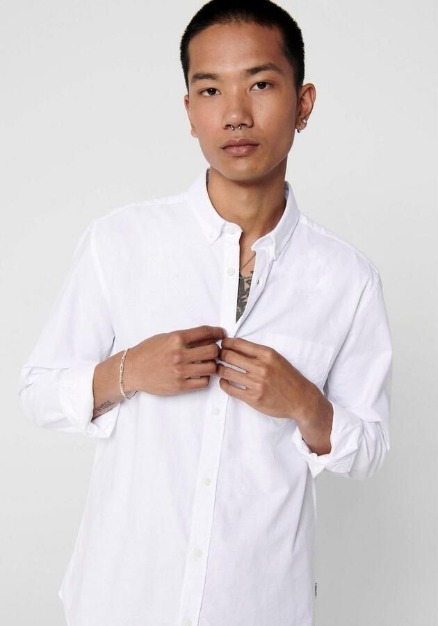 ONLY & SONS Overhemd met lange mouwen ONSALVARO SLIM LS OXFORD SHIRT NOOS - Foto 7