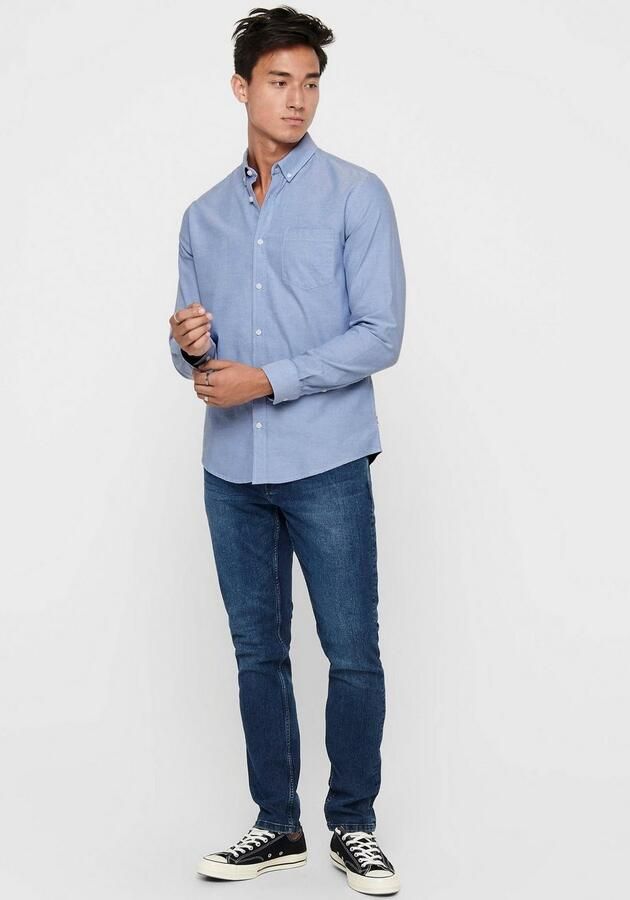 ONLY & SONS Overhemd met lange mouwen ONSALVARO SLIM LS OXFORD SHIRT NOOS - Foto 6
