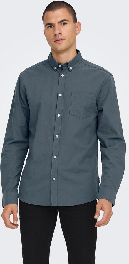 ONLY & SONS Overhemd met lange mouwen ONSALVARO SLIM LS OXFORD SHIRT NOOS - Foto 4