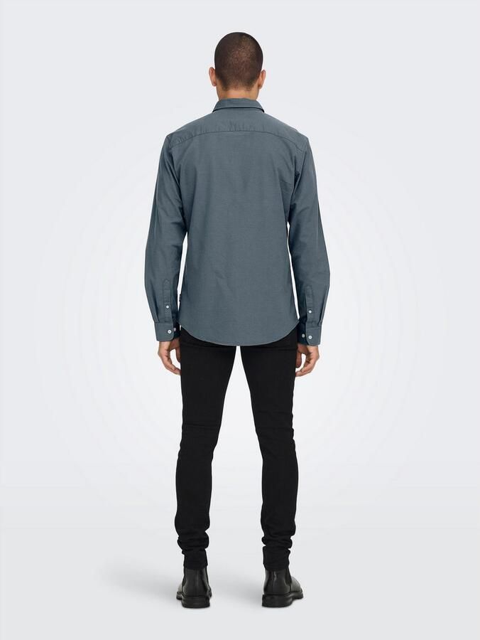 ONLY & SONS Overhemd met lange mouwen ONSALVARO SLIM LS OXFORD SHIRT NOOS - Foto 3