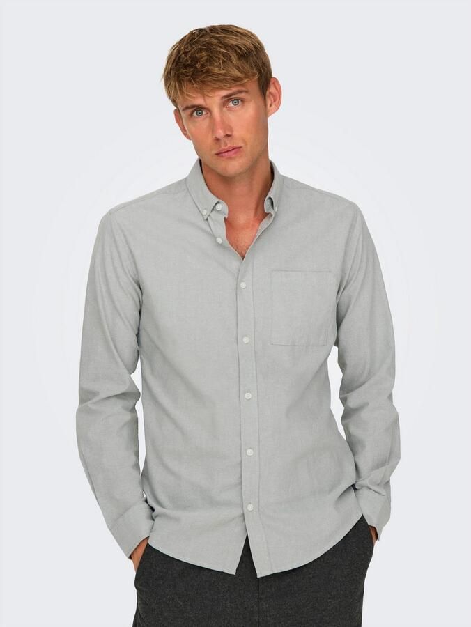 ONLY & SONS Overhemd met lange mouwen ONSALVARO SLIM LS OXFORD SHIRT NOOS - Foto 2