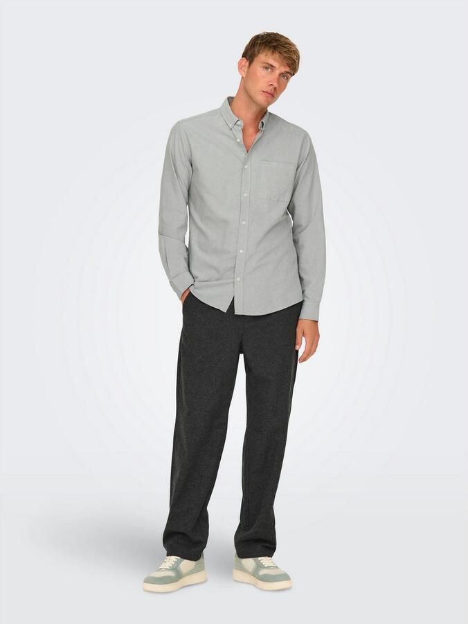 ONLY & SONS Overhemd met lange mouwen ONSALVARO SLIM LS OXFORD SHIRT NOOS - Foto 3