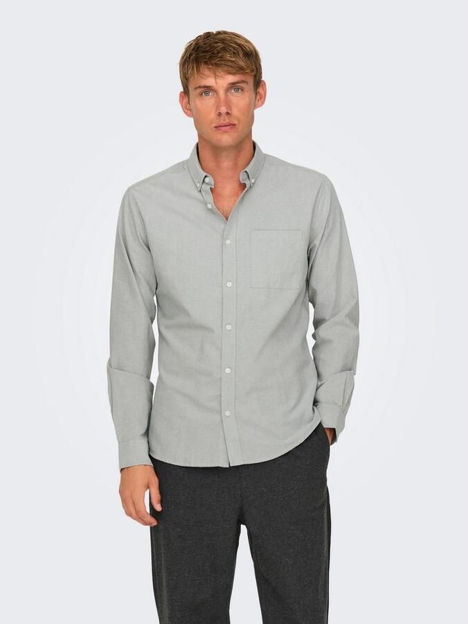 ONLY & SONS Overhemd met lange mouwen ONSALVARO SLIM LS OXFORD SHIRT NOOS - Foto 5
