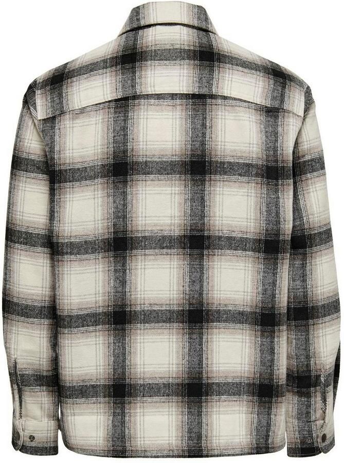 ONLY & SONS Overhemd met lange mouwen ONSAUSTIN WOOL ZIP OVERSHIRT - Foto 5