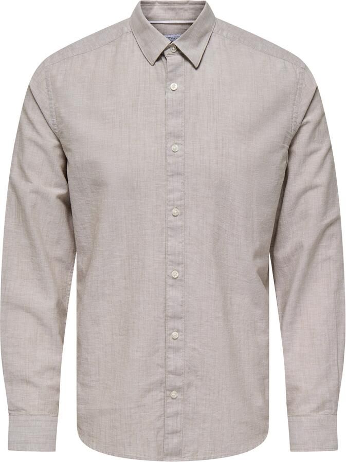 ONLY & SONS Overhemd met lange mouwen ONSCANTLEY LIFE LS SOLID LINEN SHIR OTL