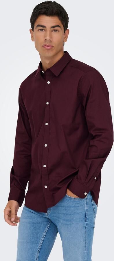 ONLY & SONS Overhemd met lange mouwen ONSFLORIAN LIFE LS POPLIN SHIRT OTL - Foto 6
