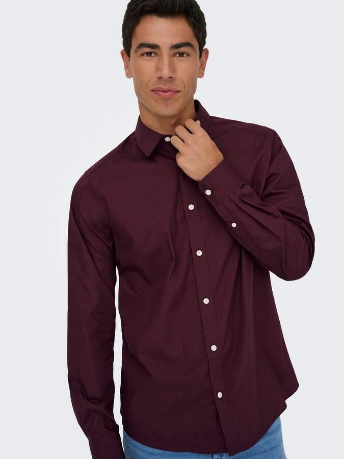 ONLY & SONS Overhemd met lange mouwen ONSFLORIAN LIFE LS POPLIN SHIRT OTL - Foto 4
