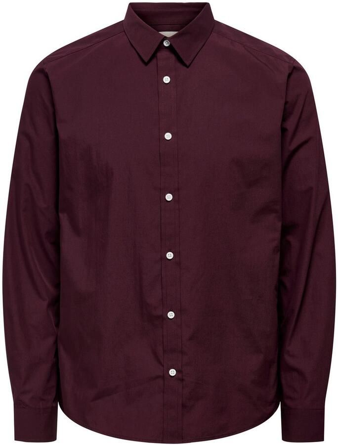 ONLY & SONS Overhemd met lange mouwen ONSFLORIAN LIFE LS POPLIN SHIRT OTL